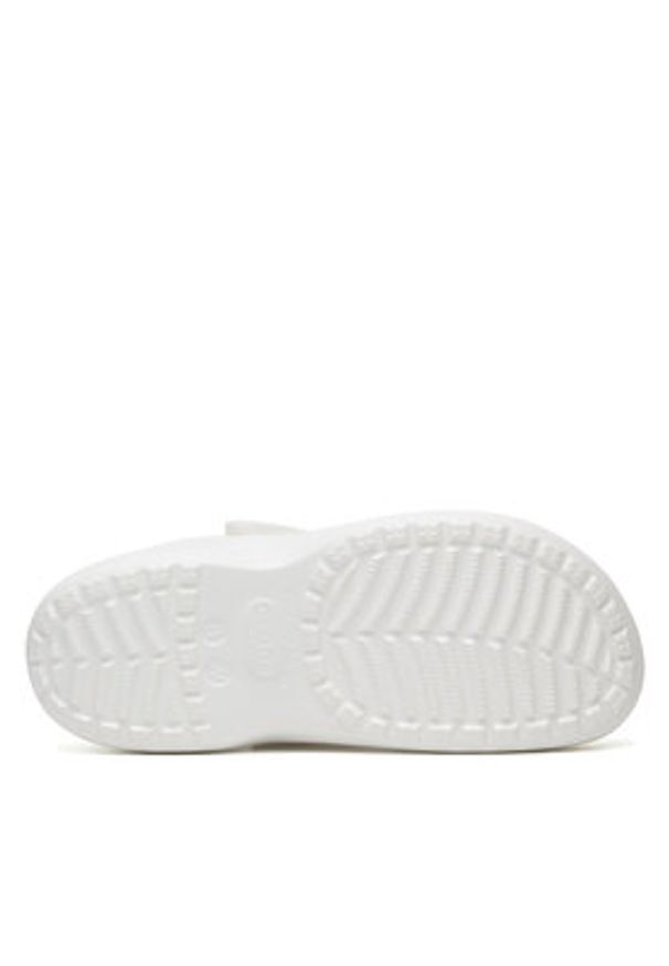 Crocs Klapki BAYA PLATFORM CLOG 208186-100 Biały. Kolor: biały. Materiał: materiał. Obcas: na platformie