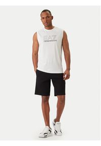 EA7 Emporio Armani Tank top 7M001306 AF10375 U0002 Biały Regular Fit. Kolor: biały. Materiał: bawełna #2