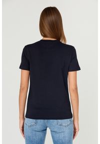 Just Cavalli - JUST CAVALLI Czarny t-shirt R LOGO CRYSTAL. Kolor: czarny. Materiał: bawełna #7