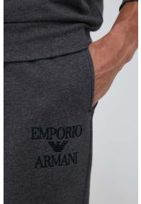Emporio Armani Underwear dres lounge kolor szary. Kolor: szary. Materiał: dresówka #4