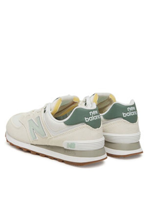 New Balance Sneakersy WL574CGR Beżowy. Kolor: beżowy. Materiał: zamsz, skóra. Model: New Balance 574