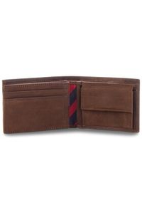 TOMMY HILFIGER - Tommy Hilfiger Duży Portfel Męski Johnson Mini CC Flap AM0AM00662 Brązowy. Kolor: brązowy. Materiał: nubuk, skóra