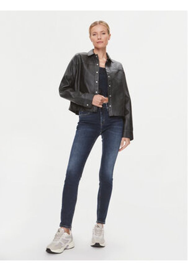 Calvin Klein Jeans Jeansy J20J222445 Granatowy Skinny Fit. Kolor: niebieski