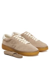 Tory Burch Sneakersy Phoenix 166688 Beżowy. Kolor: beżowy. Materiał: zamsz, skóra #4