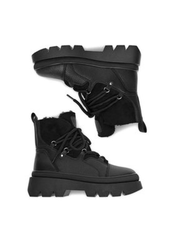 DeeZee Botki 60123-1 Czarny. Kolor: czarny. Materiał: syntetyk, materiał