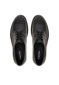 Calvin Klein Półbuty Flex Dress Derby 4Holes Lth HM0HM01895 Czarny. Kolor: czarny. Materiał: skóra