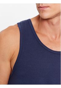 Guess Tank top U97M02 K6YW1 Granatowy Regular Fit. Kolor: niebieski. Materiał: bawełna