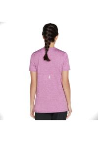 skechers - Skechers Diamond Blissful Tee, damski t-shirt. Kolor: fioletowy