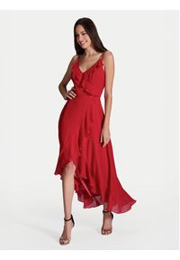 Swing Sukienka koktajlowa 5AI16200 Czerwony Regular Fit. Kolor: czerwony. Materiał: syntetyk. Styl: wizytowy #3