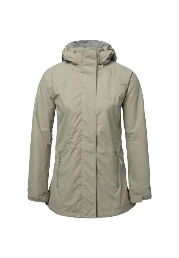 Elbrus - Kurtka Wodoodporna Makari Light Dla Kobiet. Kolor: szary, wielokolorowy, zielony