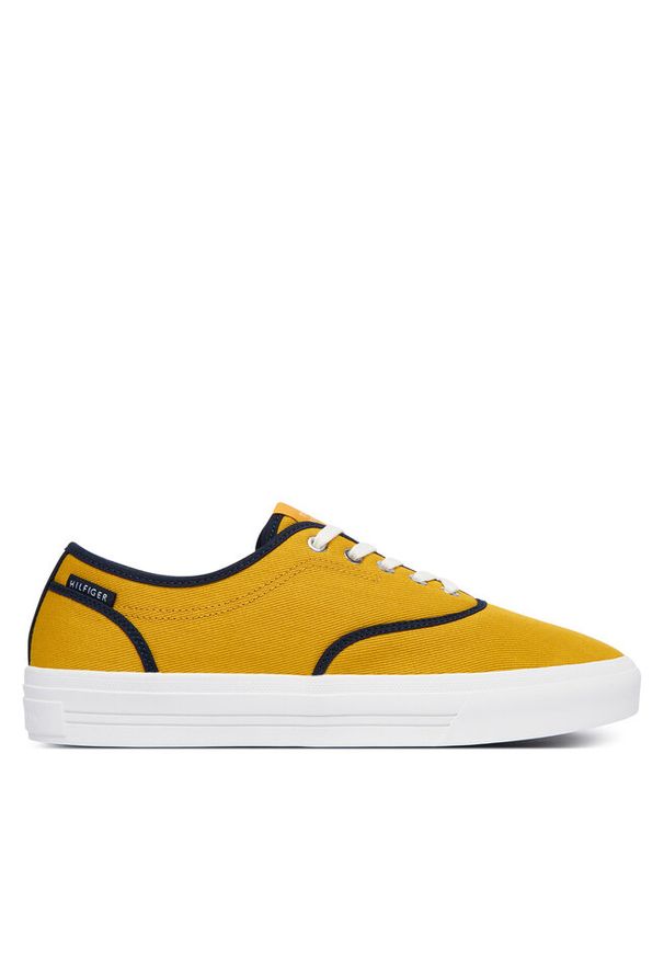 TOMMY HILFIGER - Tenisówki Tommy Hilfiger. Kolor: żółty