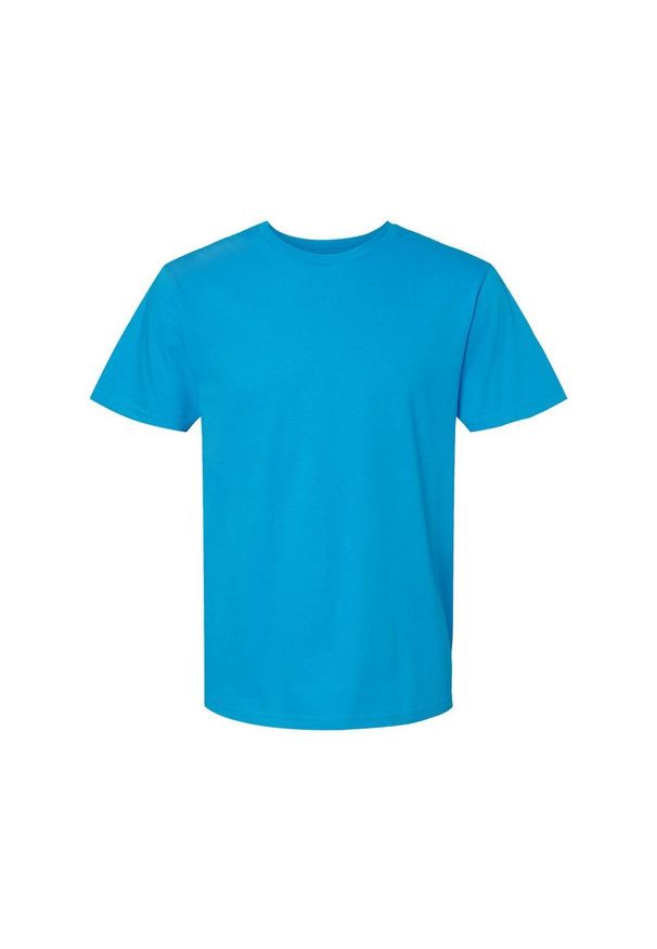 GILDAN - Koszulka Unisex Dla Dorosłych Softstyle Midweight. Kolor: niebieski. Materiał: bawełna. Sport: turystyka piesza