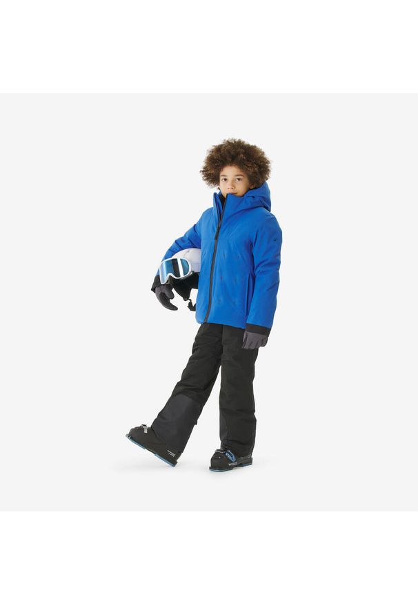 WEDZE - Kurtka narciarska dla dzieci Wedze 500 Warm. Kolor: czerwony, pomarańczowy, niebieski, wielokolorowy. Sezon: zima. Sport: narciarstwo