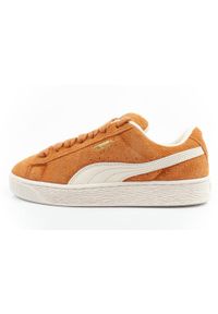 Buty sneakersy męskie Puma Suede XL Hairy skóra modne brązowe. Kolor: brązowy. Materiał: skóra. Szerokość cholewki: normalna. Model: Puma Suede