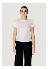 Guess Active T-Shirt KAMELIE CN Różowy Shirt Fit. Kolor: różowy #3