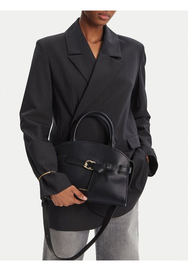 Coccinelle Torebka TLA Coccinellesabine E1 TLA 18 02 01 Czarny. Kolor: czarny. Materiał: skórzane