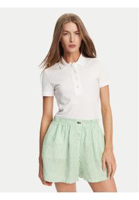 Lacoste Polo PF5462 Biały Slim Fit. Typ kołnierza: polo. Kolor: biały. Materiał: bawełna #1