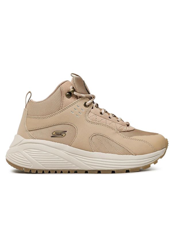 skechers - Buty trekkingowe damskie SKECHERS BOB SPARROW 2.0 MT eko skóra. Okazja: na co dzień. Kolor: beżowy. Materiał: skóra. Model: Skechers Sport