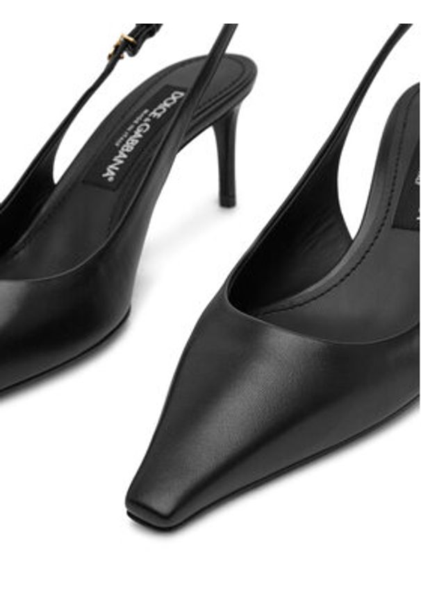 DOLCE & GABBANA - Dolce&Gabbana Czółenka CG0805 A1953 Czarny. Kolor: czarny. Materiał: skóra