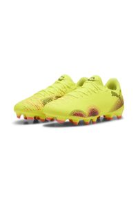 Puma - Buty piłkarskie FUTURE 8 PLAY FG/AG PUMA Yellow Alert Black Sun Struck Pink. Kolor: żółty, wielokolorowy, różowy, czarny. Sport: piłka nożna