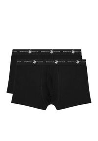 Beverly Hills Polo Club Komplet 2 par bokserek CEO_ZGW_BHPC_001_AW25_(2-PACK) Czarny. Kolor: czarny. Materiał: materiał, bawełna
