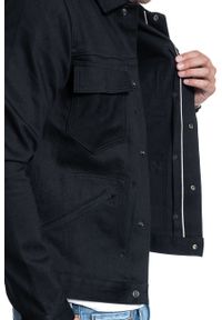 Jack & Jones - JACK & JONES JJIROYAL OVERSHIRT R211 BLACK DENIM 12155119. Kolor: czarny. Materiał: denim