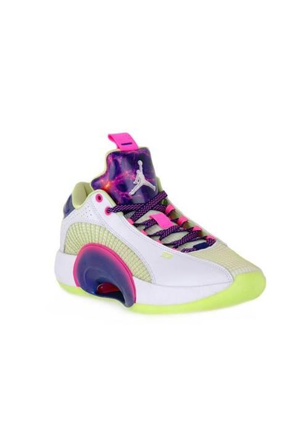 Buty koszykarskie damskie Nike Jordan Xxxv Low Luka. Zapięcie: sznurówki. Kolor: zielony, wielokolorowy. Materiał: materiał, tkanina, syntetyk, guma. Szerokość cholewki: normalna. Model: Nike Zoom. Sport: koszykówka