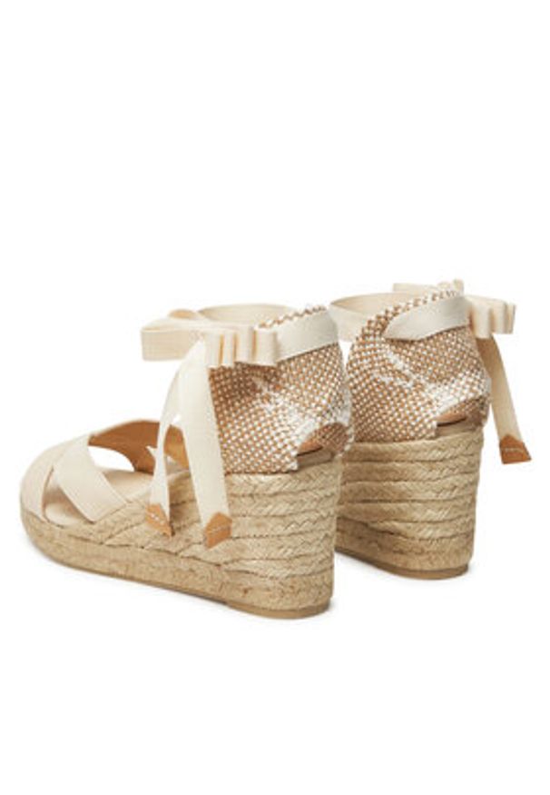 Castañer Espadryle Bailey 025677 Beżowy. Kolor: beżowy. Materiał: materiał