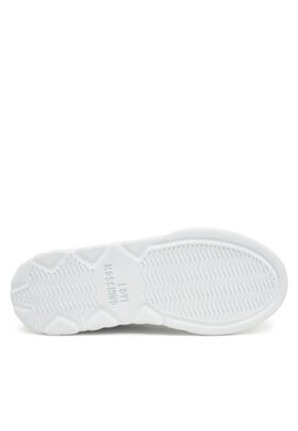 Love Moschino - LOVE MOSCHINO Sneakersy JA15054G1MIA400A Czarny. Kolor: czarny. Materiał: skóra