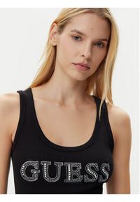 Guess Top W5GP29 KA0H1 Czarny Regular Fit. Kolor: czarny. Materiał: bawełna #4