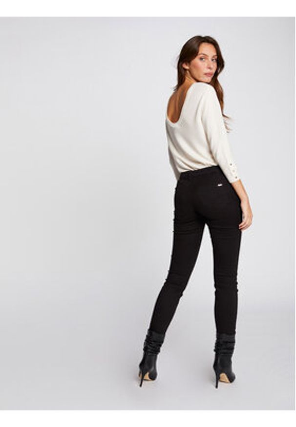 Morgan Jeansy 191-PETRA Czarny Skinny Fit. Kolor: czarny