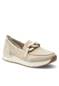 Rieker Półbuty 58944-60 Beżowy. Kolor: beżowy. Materiał: skóra, zamsz #5