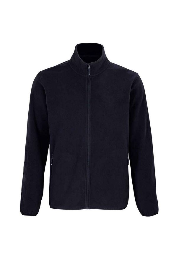 SOL'S - Męska Bluza Polarowa Factor Zapinana Na Zamek Błyskawiczny. Kolor: niebieski. Materiał: polar. Sezon: zima