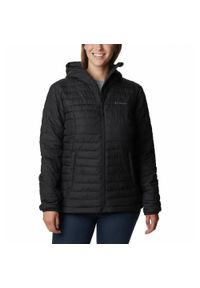 columbia - Kurtka Puchowa Damska Columbia Silver Falls Hooded Jacket. Kolor: czarny. Materiał: puch. Sport: turystyka piesza