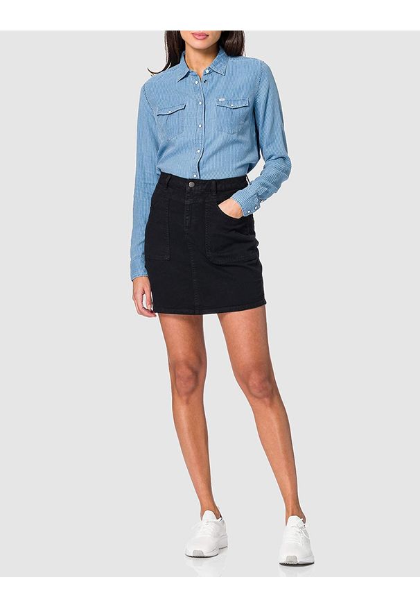 Lee - LEE REGULAR WESTERN SHIRT DAMSKA KOSZULA SURF BLUE L45SGIQF 112110482