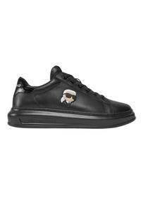 Karl Lagerfeld - KARL LAGERFELD Czarne sneakersy Kapri Mens Nft Lo Lace, Rozmiar 43. Kolor: czarny