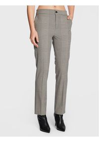 TwinSet - TWINSET Spodnie materiałowe 222TP250J Szary Regular Fit. Kolor: szary. Materiał: materiał, wiskoza #1