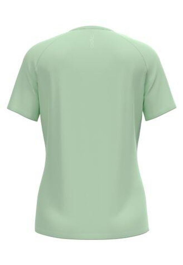 Koszulka damska Odlo ESSENTIAL PRINT T-shirt crew neck s/s. Kolor: zielony. Wzór: nadruk
