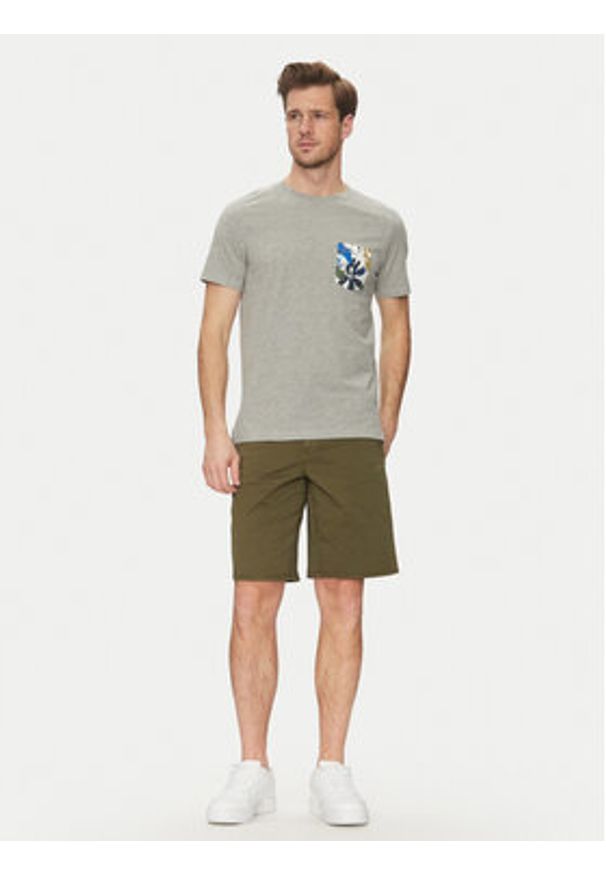 Blend T-Shirt 20718297 Szary Regular Fit. Kolor: szary. Materiał: bawełna
