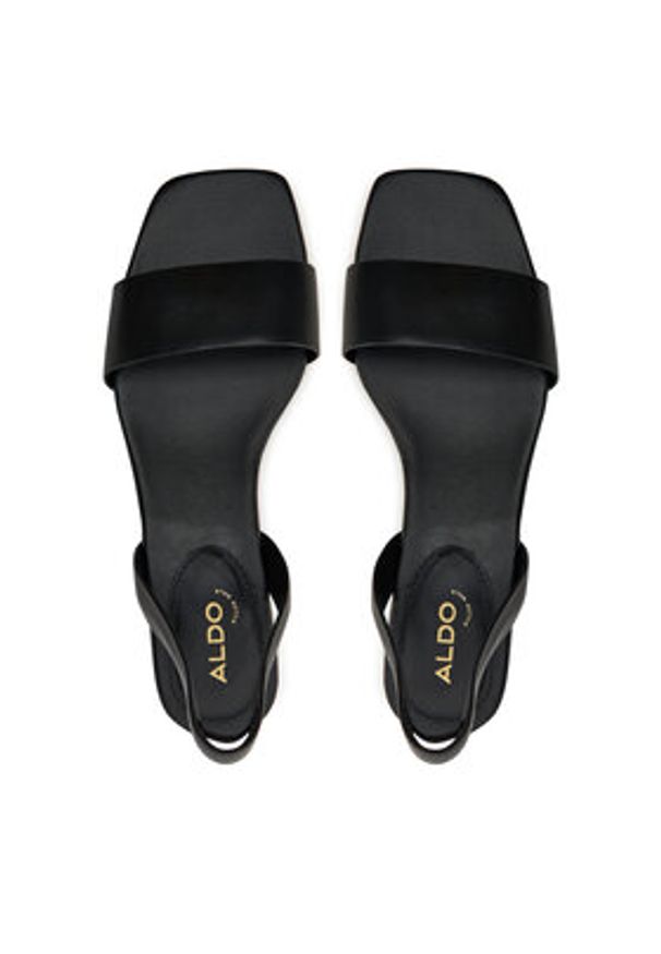 Aldo Sandały Dorenna 13578728 Czarny. Kolor: czarny. Materiał: skóra
