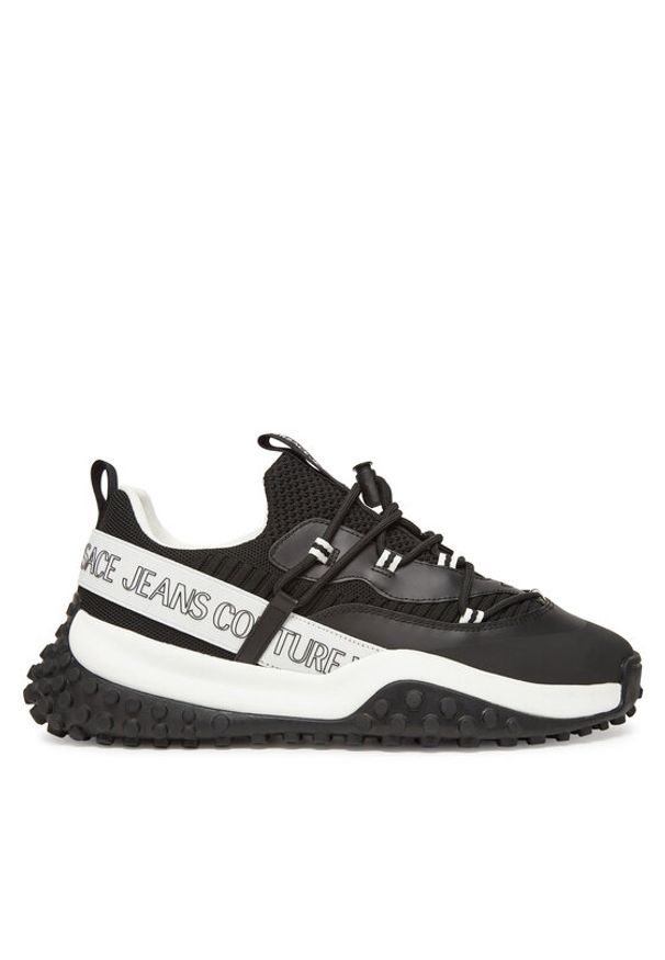 Versace Jeans Couture Sneakersy 78YA3SN2 Czarny. Kolor: czarny. Materiał: materiał