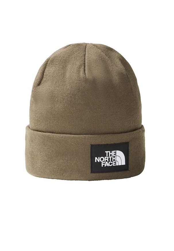 Czapka The North Face Dock Worker Recycled 0A3FNT21L1 - brązowa. Kolor: brązowy. Materiał: akryl, elastan, nylon. Wzór: ze splotem, aplikacja. Styl: vintage, klasyczny