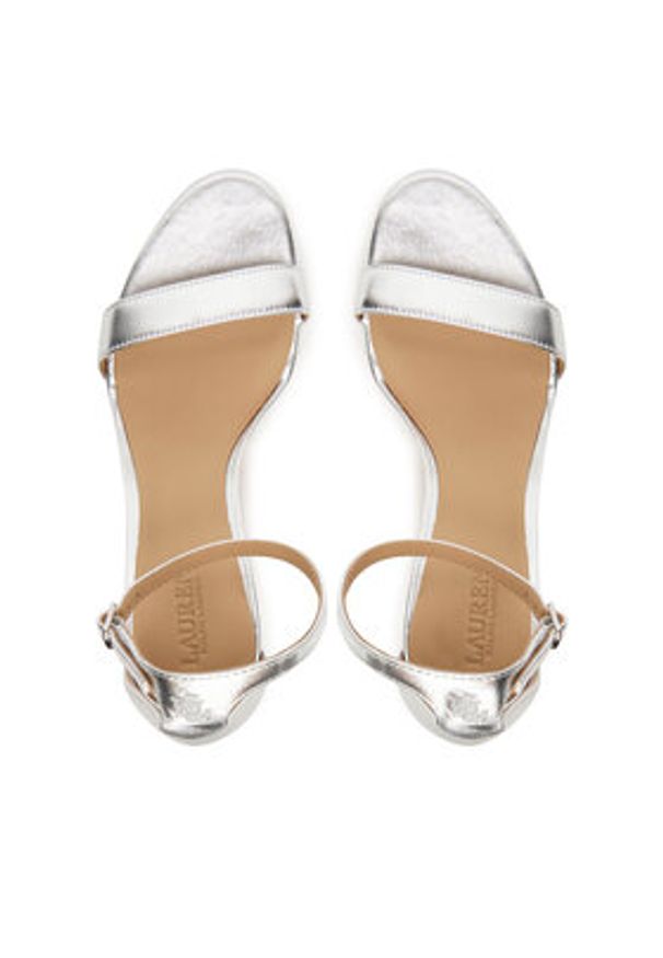 Lauren Ralph Lauren - LAUREN RALPH LAUREN Sandały Allie 802912334004 Srebrny. Kolor: srebrny. Materiał: skóra
