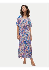 Vero Moda Sukienka letnia Menny 10303701 Kolorowy Loose Fit. Materiał: wiskoza. Wzór: kolorowy. Sezon: lato #3