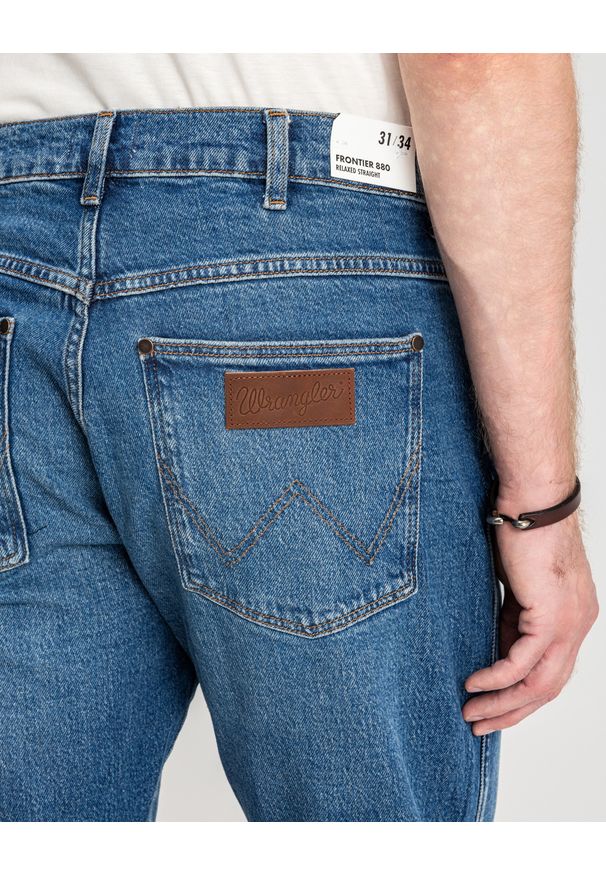 Wrangler - WRANGLER MĘSKIE SPODNIE JEANSOWE FRONTIER SEEING DOUBLE 112350808 W16V018005