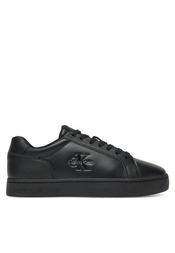 Calvin Klein Jeans Sneakersy Classic Cupsole Mono Lth YM0YM01369 Czarny. Kolor: czarny. Materiał: skóra