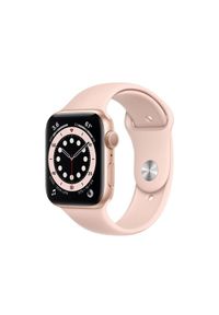 APPLE Watch Series 6 GPS, 40mm Gold Aluminium Case with Pink Sand Sport Band - Regular. Styl: sportowy #1