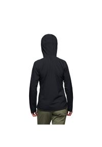 Bluza damska z kapturem Black Diamond Coefficient Storm FZ. Typ kołnierza: kaptur. Kolor: czarny. Sport: wspinaczka
