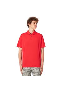 Koszulka Polo Męska Oakley Divisional UV II T-shirt. Typ kołnierza: polo. Kolor: czerwony