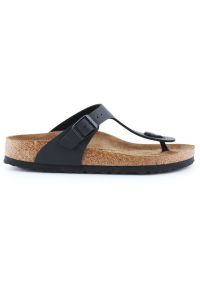 Japonki Birkenstock Gizeh W 0043693 czarne. Kolor: czarny. Materiał: materiał, zamsz, welur, skóra #1